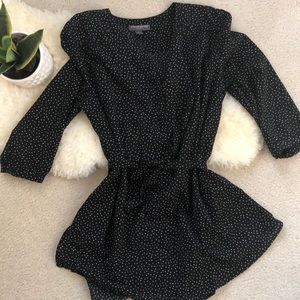 Polka dot maternity dress